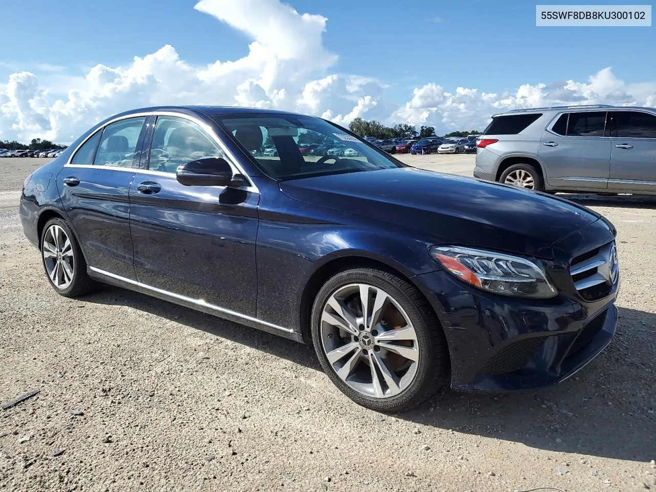 2019 Mercedes-Benz C 300 VIN: 55SWF8DB8KU300102 Lot: 73233284