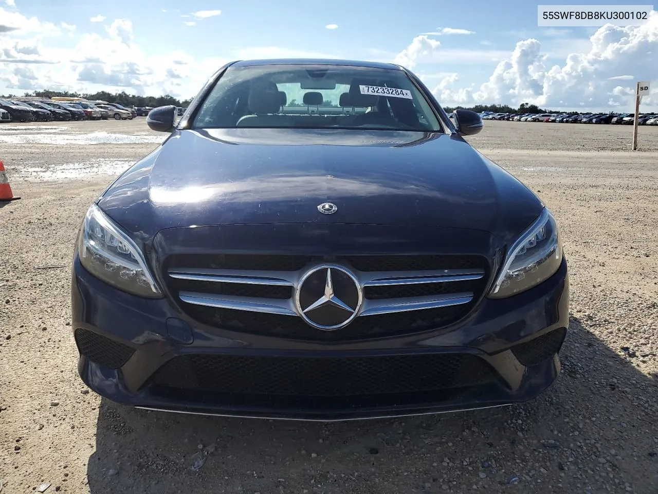 2019 Mercedes-Benz C 300 VIN: 55SWF8DB8KU300102 Lot: 73233284