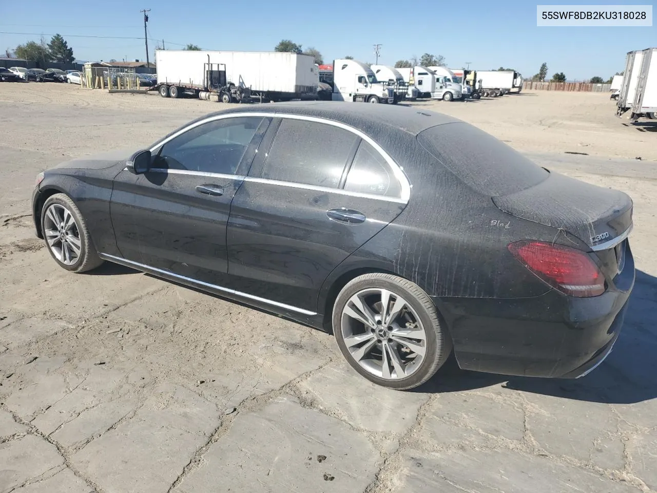 2019 Mercedes-Benz C 300 VIN: 55SWF8DB2KU318028 Lot: 73247954