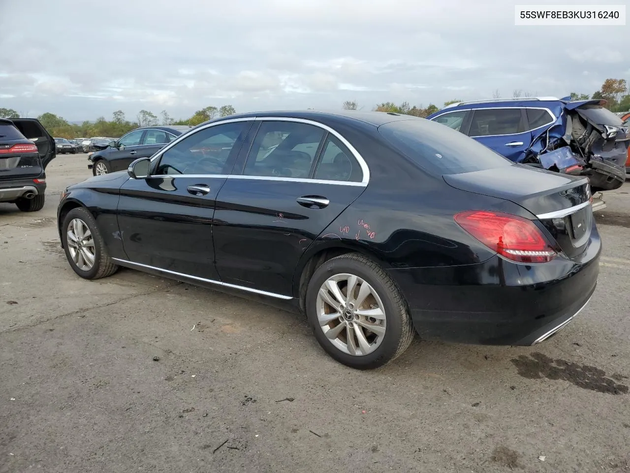 2019 Mercedes-Benz C 300 4Matic VIN: 55SWF8EB3KU316240 Lot: 73495394