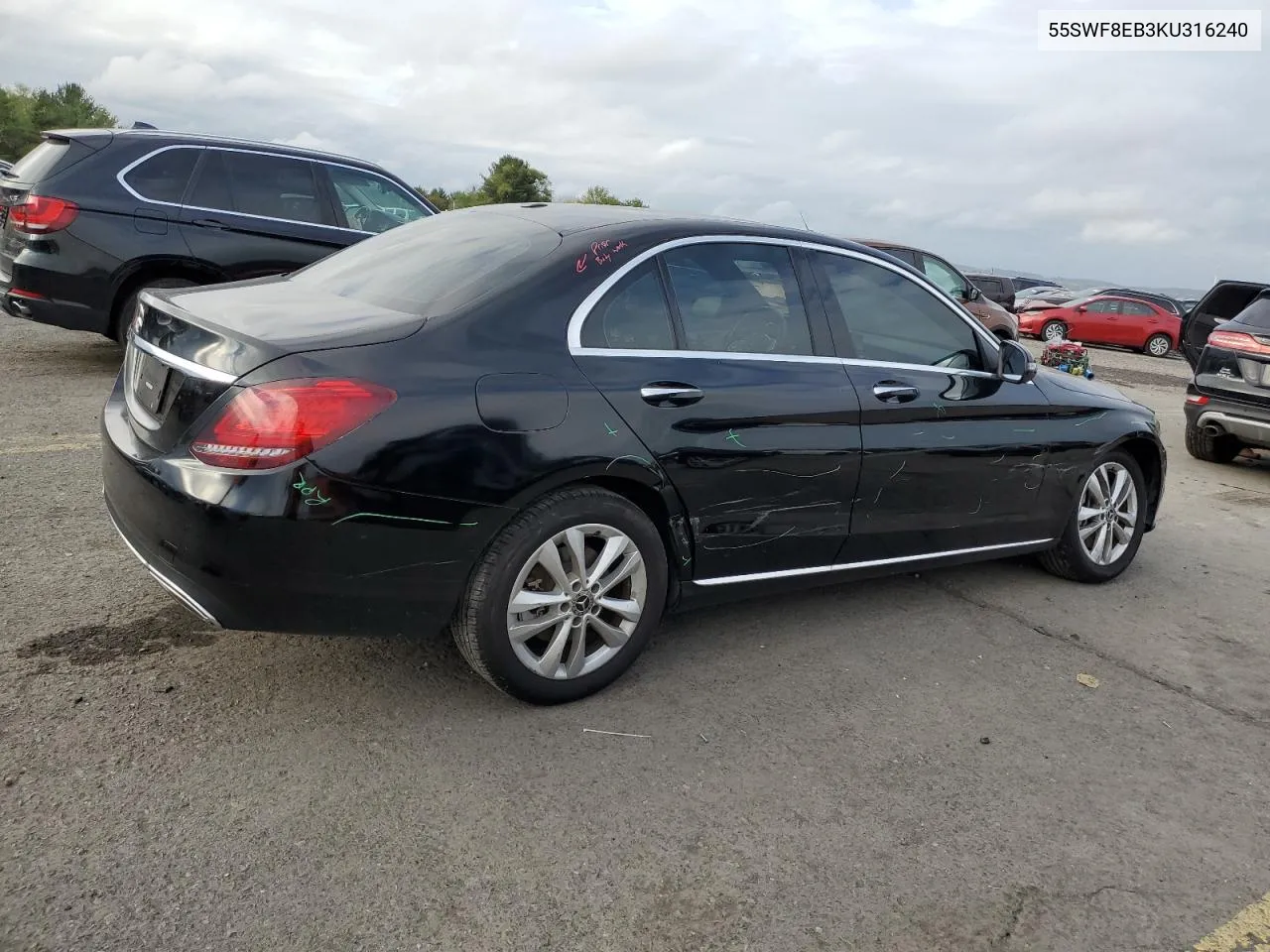 2019 Mercedes-Benz C 300 4Matic VIN: 55SWF8EB3KU316240 Lot: 73495394