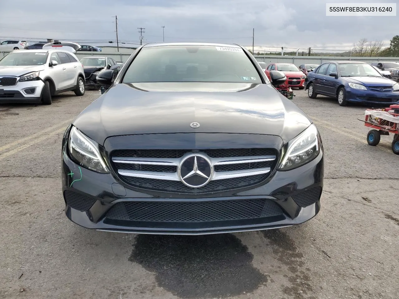 2019 Mercedes-Benz C 300 4Matic VIN: 55SWF8EB3KU316240 Lot: 73495394