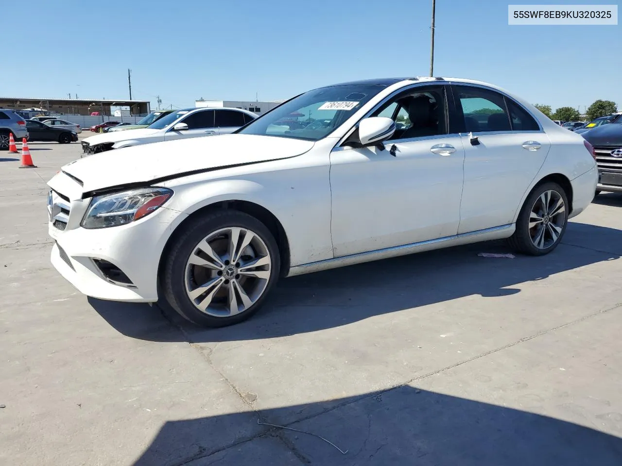 2019 Mercedes-Benz C 300 4Matic VIN: 55SWF8EB9KU320325 Lot: 73610794