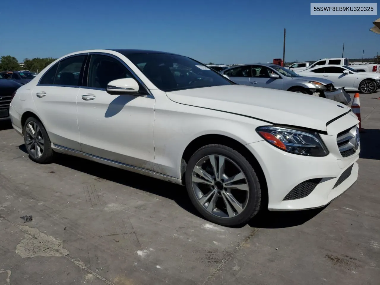 2019 Mercedes-Benz C 300 4Matic VIN: 55SWF8EB9KU320325 Lot: 73610794