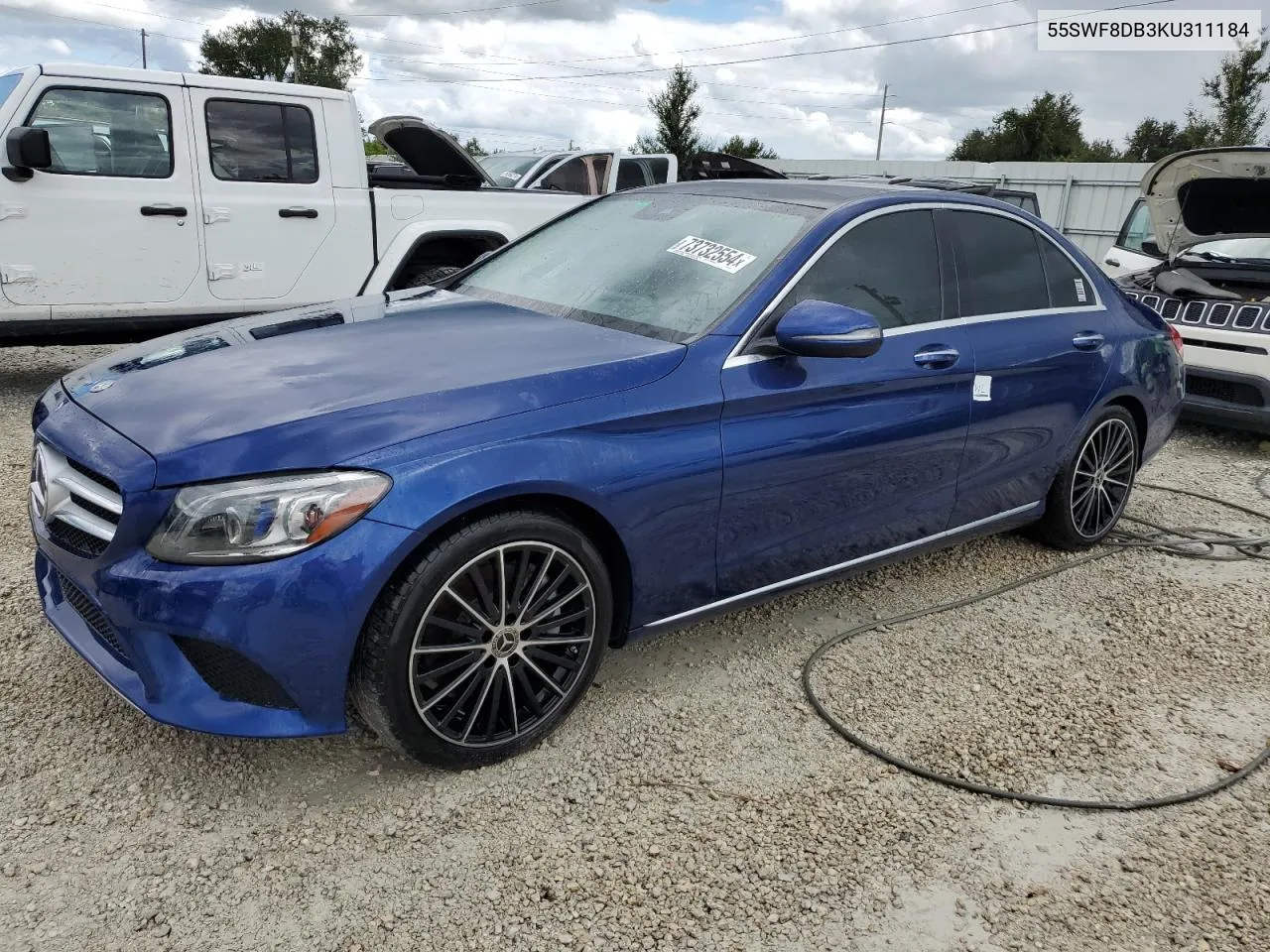 2019 Mercedes-Benz C 300 VIN: 55SWF8DB3KU311184 Lot: 73732554