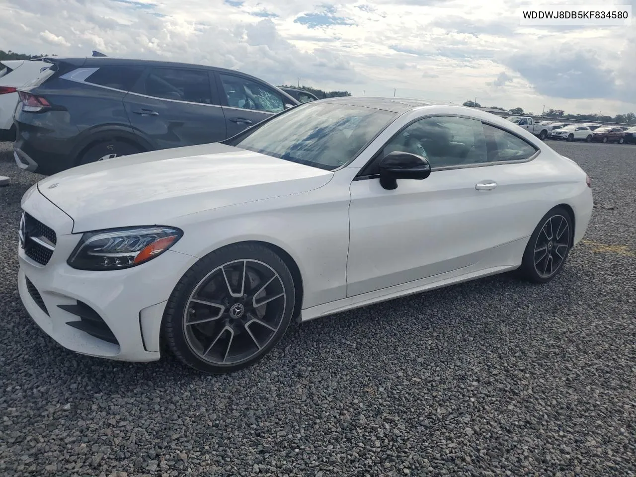 2019 Mercedes-Benz C 300 VIN: WDDWJ8DB5KF834580 Lot: 73739754