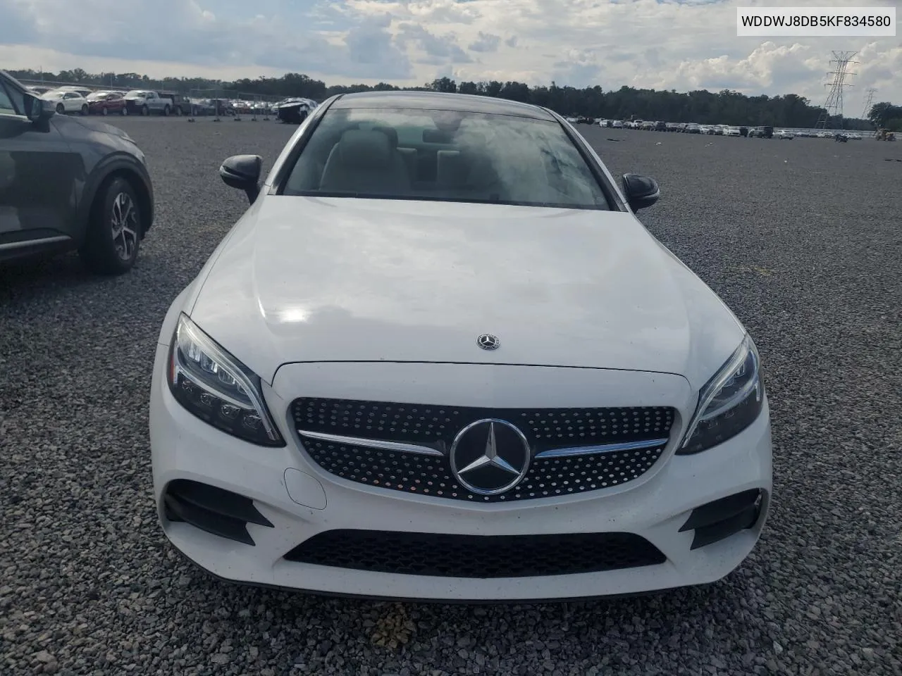 2019 Mercedes-Benz C 300 VIN: WDDWJ8DB5KF834580 Lot: 73739754