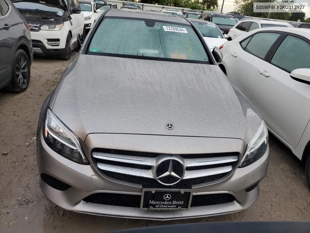 2019 Mercedes-Benz C 300 4Matic VIN: 55SWF8EB2KU313927 Lot: 73769534