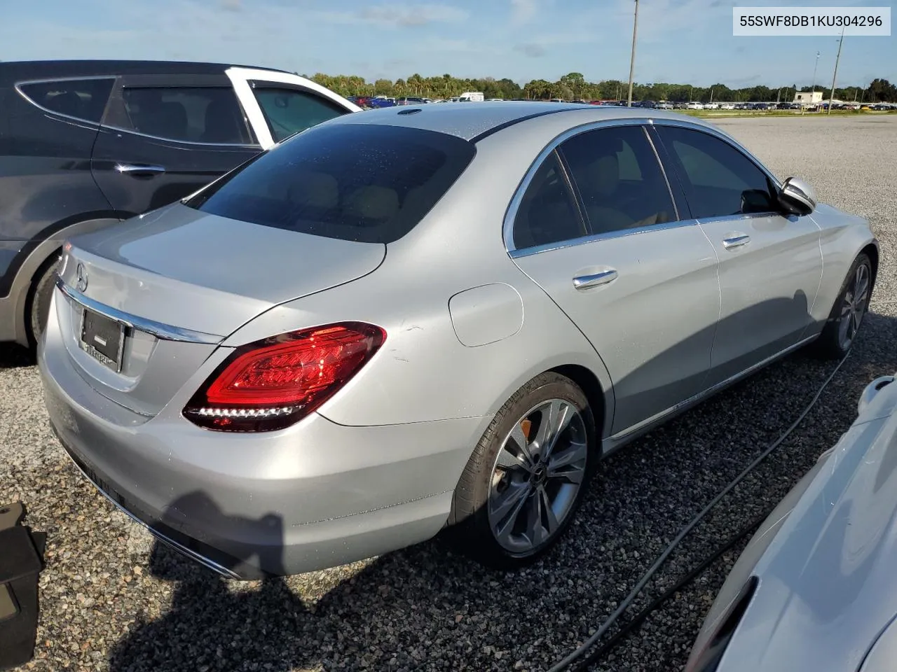 2019 Mercedes-Benz C 300 VIN: 55SWF8DB1KU304296 Lot: 73822734