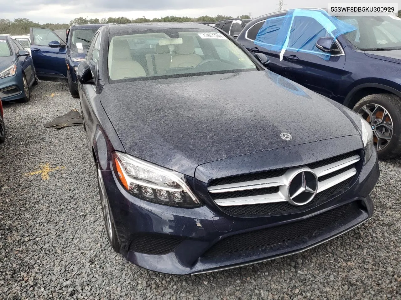 2019 Mercedes-Benz C 300 VIN: 55SWF8DB5KU300929 Lot: 76060024