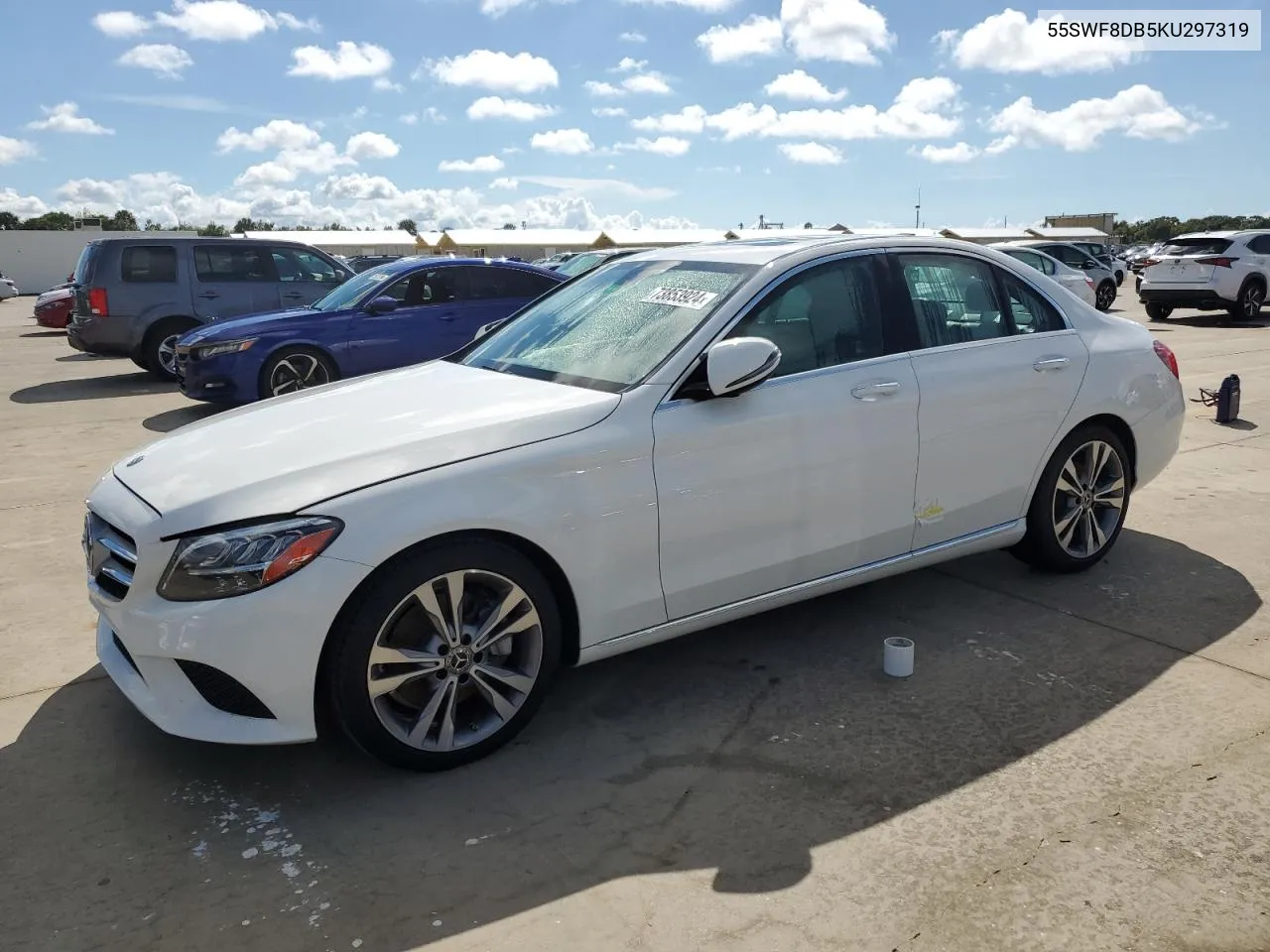 2019 Mercedes-Benz C 300 VIN: 55SWF8DB5KU297319 Lot: 73853924