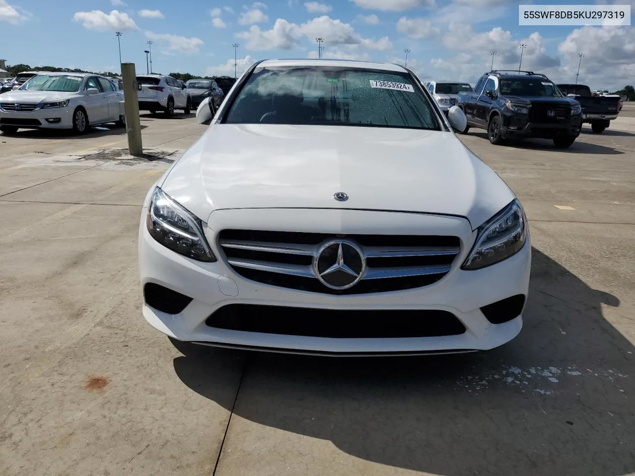 2019 Mercedes-Benz C 300 VIN: 55SWF8DB5KU297319 Lot: 73853924