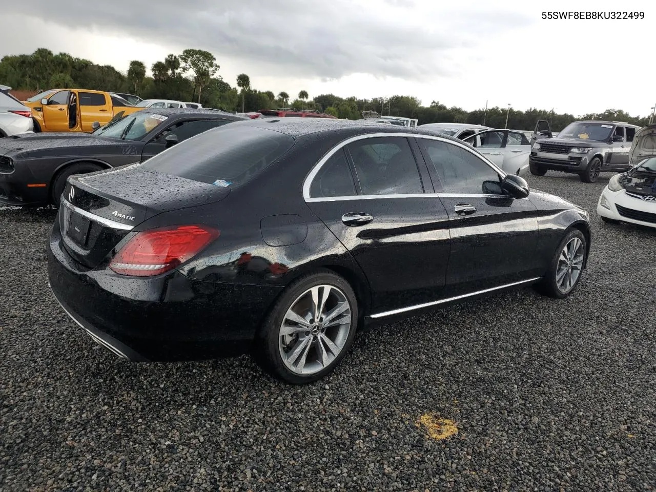 2019 Mercedes-Benz C 300 4Matic VIN: 55SWF8EB8KU322499 Lot: 74103164