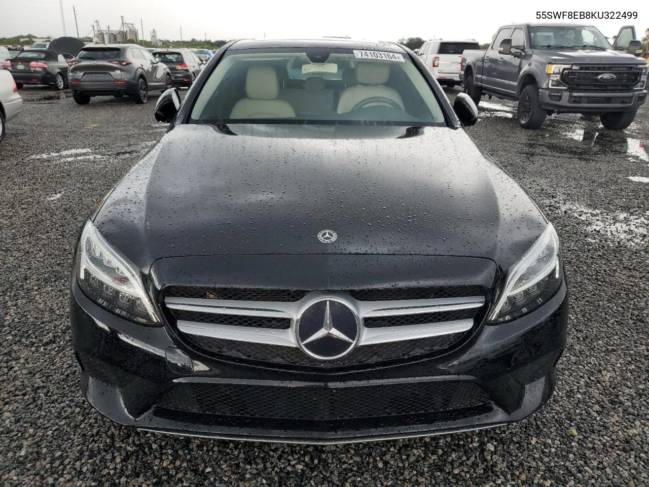 2019 Mercedes-Benz C 300 4Matic VIN: 55SWF8EB8KU322499 Lot: 74103164