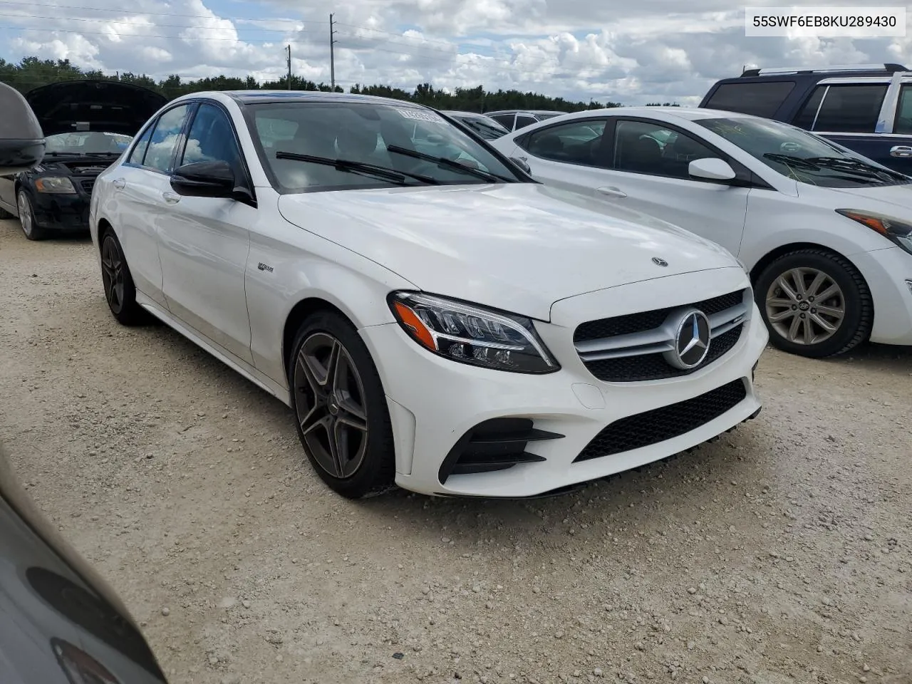 2019 Mercedes-Benz C 43 Amg VIN: 55SWF6EB8KU289430 Lot: 74265194