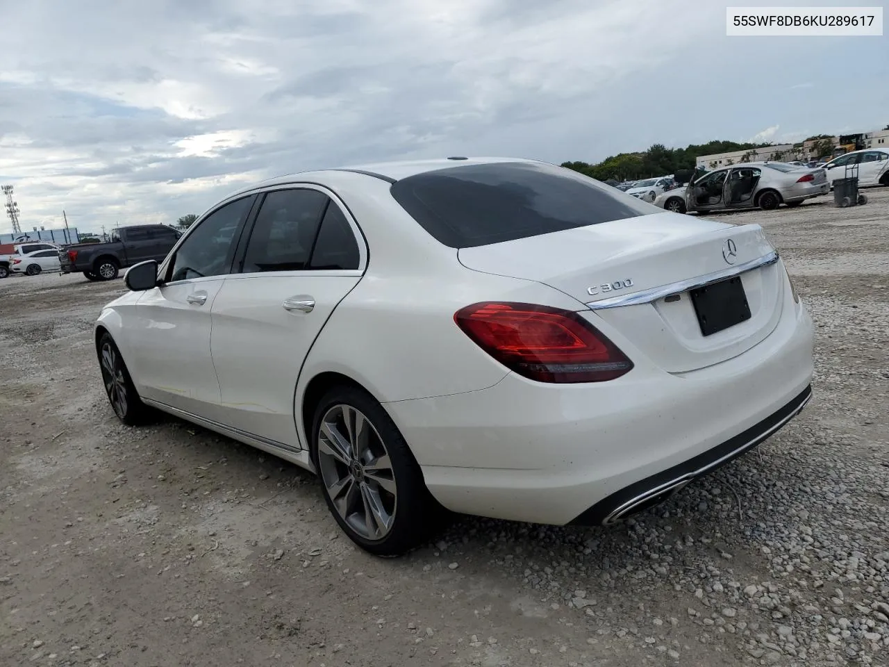 2019 Mercedes-Benz C 300 VIN: 55SWF8DB6KU289617 Lot: 74349184