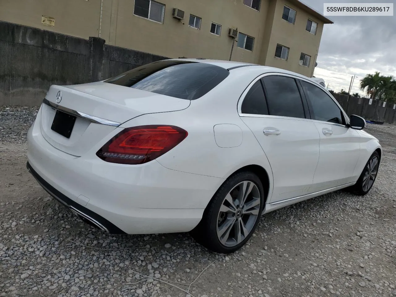 2019 Mercedes-Benz C 300 VIN: 55SWF8DB6KU289617 Lot: 74349184