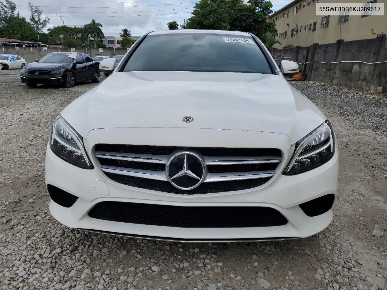 2019 Mercedes-Benz C 300 VIN: 55SWF8DB6KU289617 Lot: 74349184