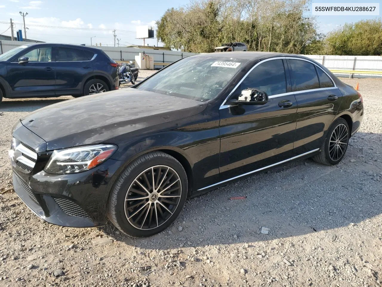 2019 Mercedes-Benz C 300 VIN: 55SWF8DB4KU288627 Lot: 74395464