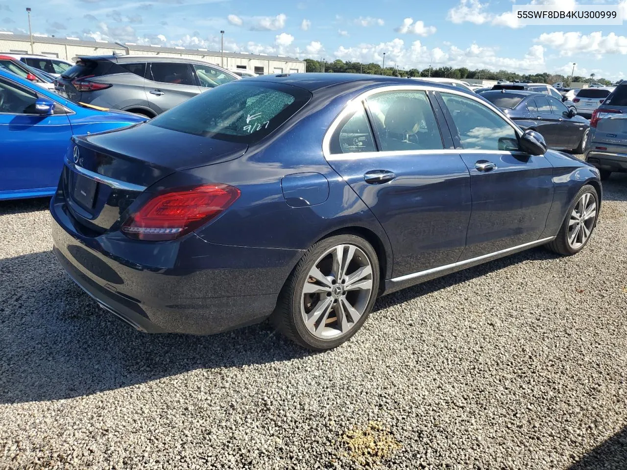 2019 Mercedes-Benz C 300 VIN: 55SWF8DB4KU300999 Lot: 74397184