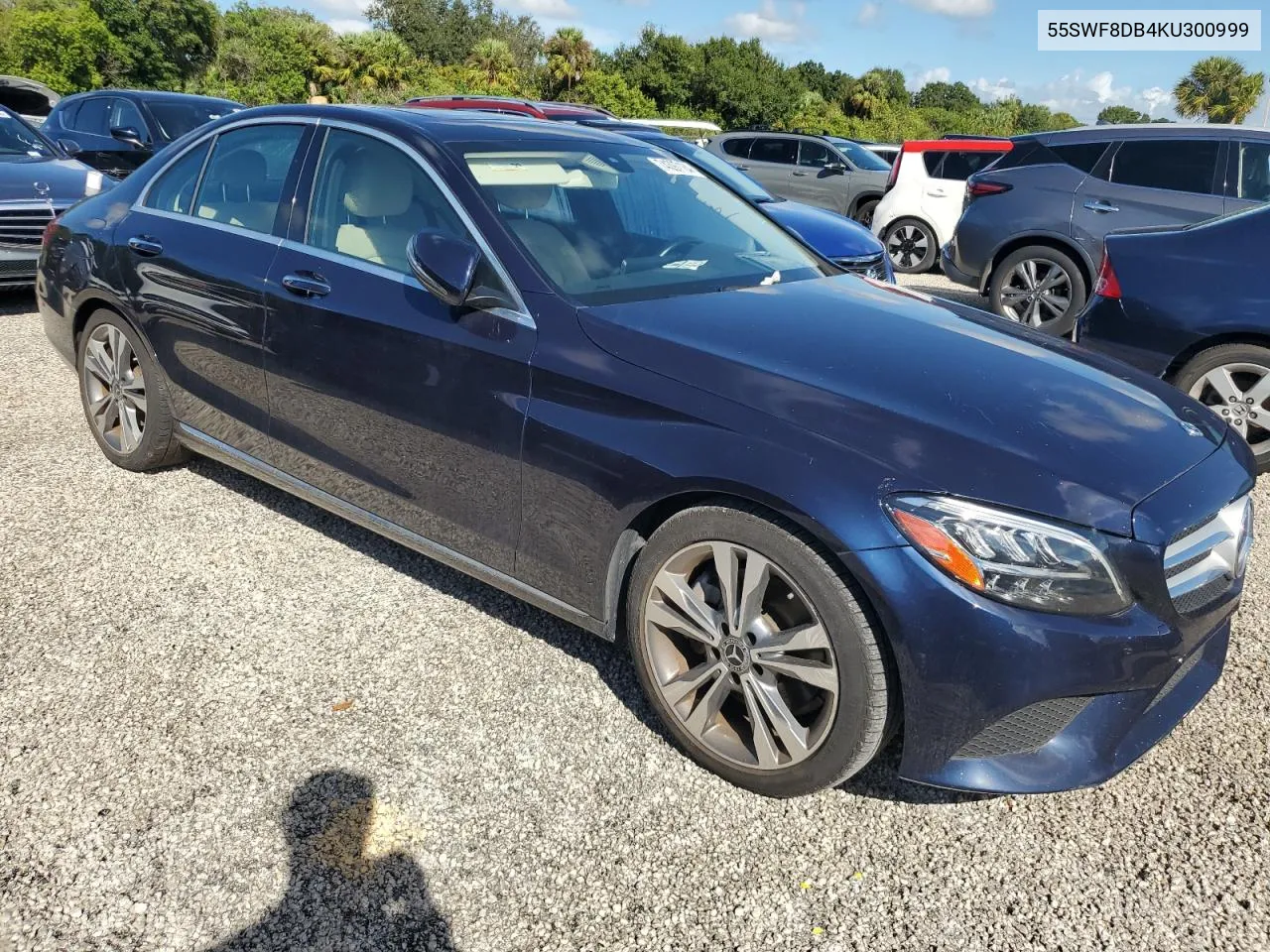 2019 Mercedes-Benz C 300 VIN: 55SWF8DB4KU300999 Lot: 74397184