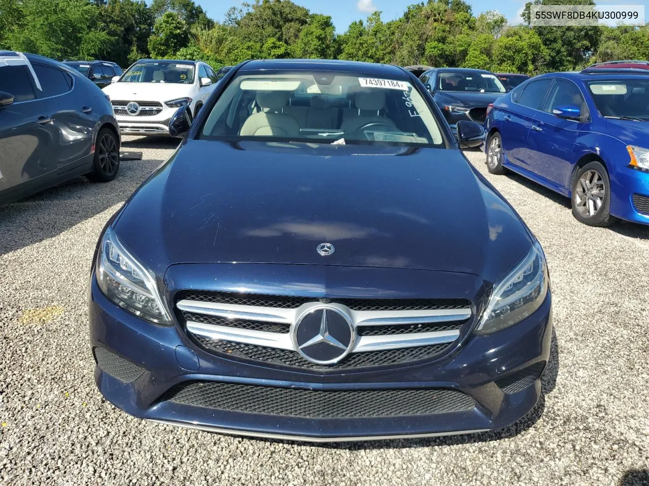 2019 Mercedes-Benz C 300 VIN: 55SWF8DB4KU300999 Lot: 74397184