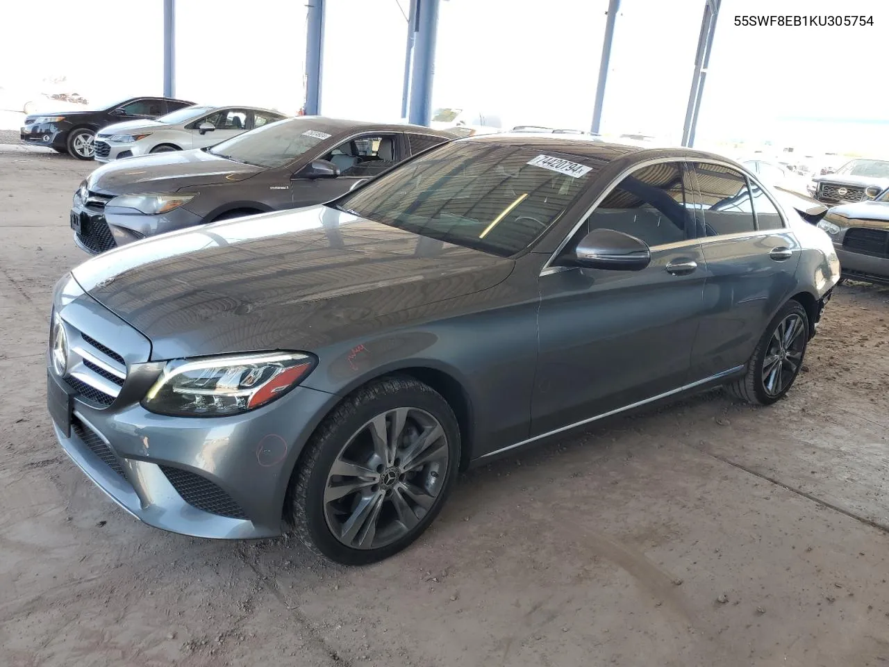 2019 Mercedes-Benz C 300 4Matic VIN: 55SWF8EB1KU305754 Lot: 74420794