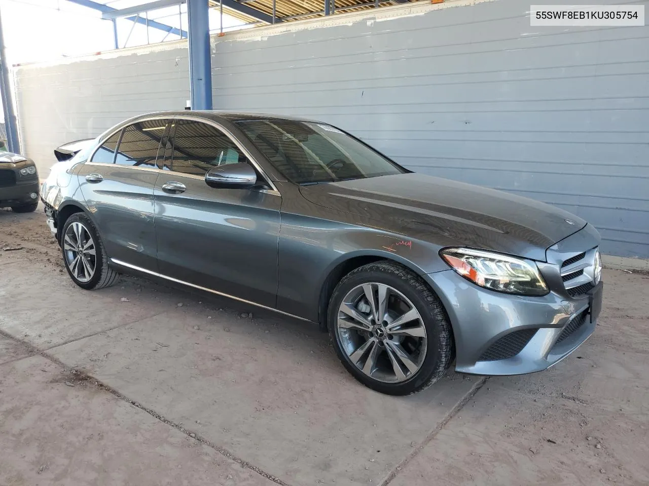 2019 Mercedes-Benz C 300 4Matic VIN: 55SWF8EB1KU305754 Lot: 74420794