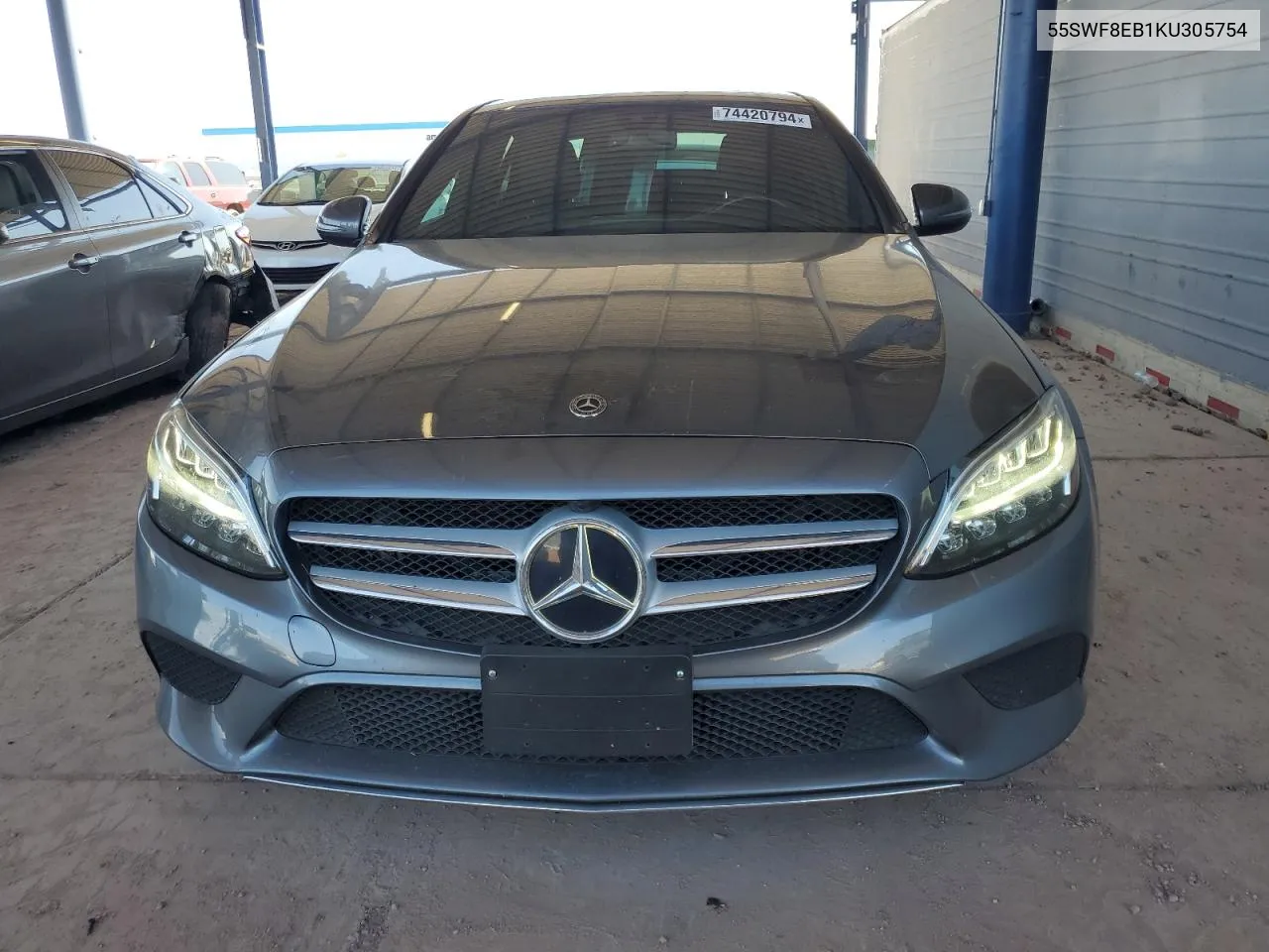 2019 Mercedes-Benz C 300 4Matic VIN: 55SWF8EB1KU305754 Lot: 74420794