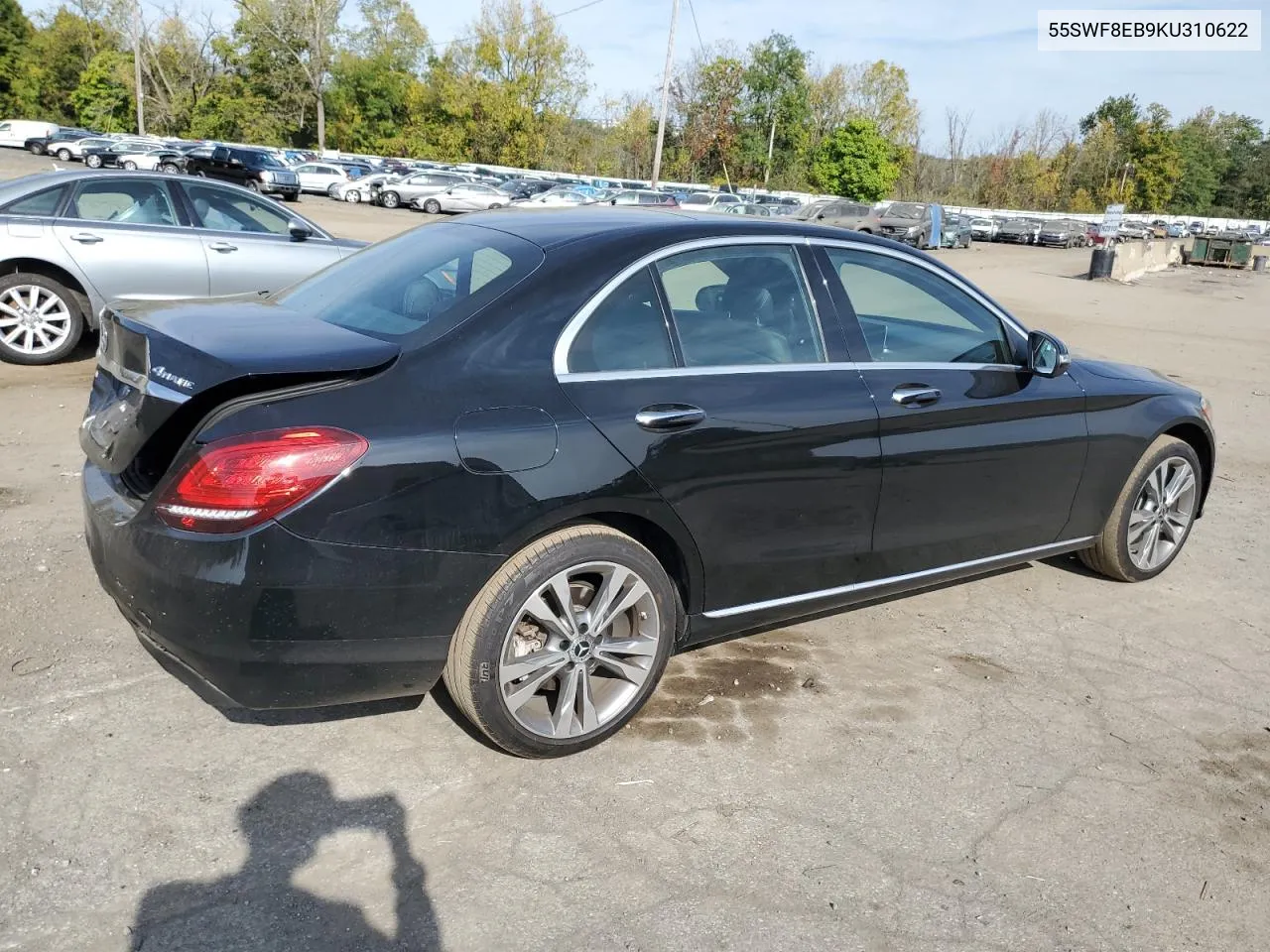 2019 Mercedes-Benz C 300 4Matic VIN: 55SWF8EB9KU310622 Lot: 74556774