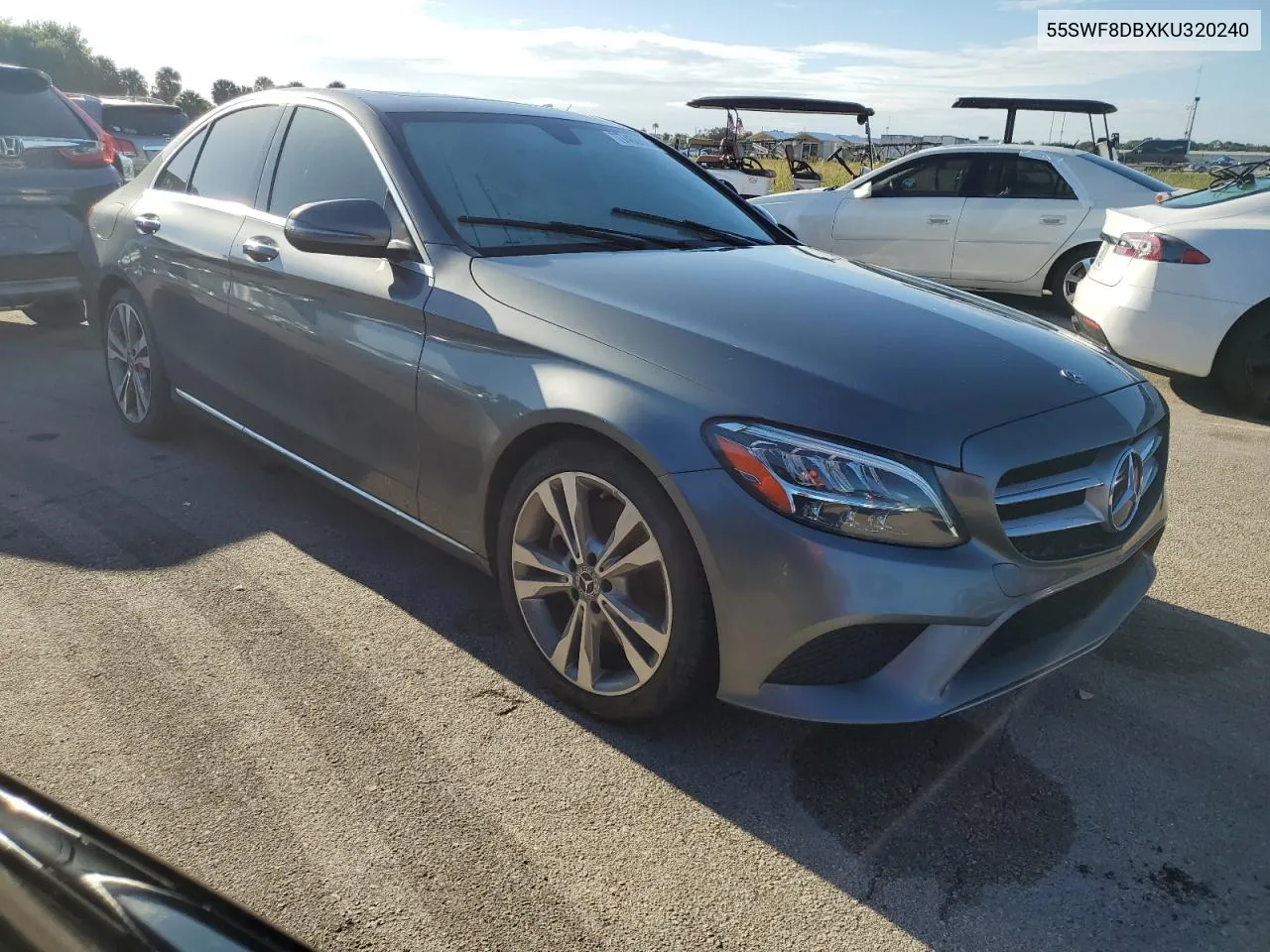 2019 Mercedes-Benz C 300 VIN: 55SWF8DBXKU320240 Lot: 74608084