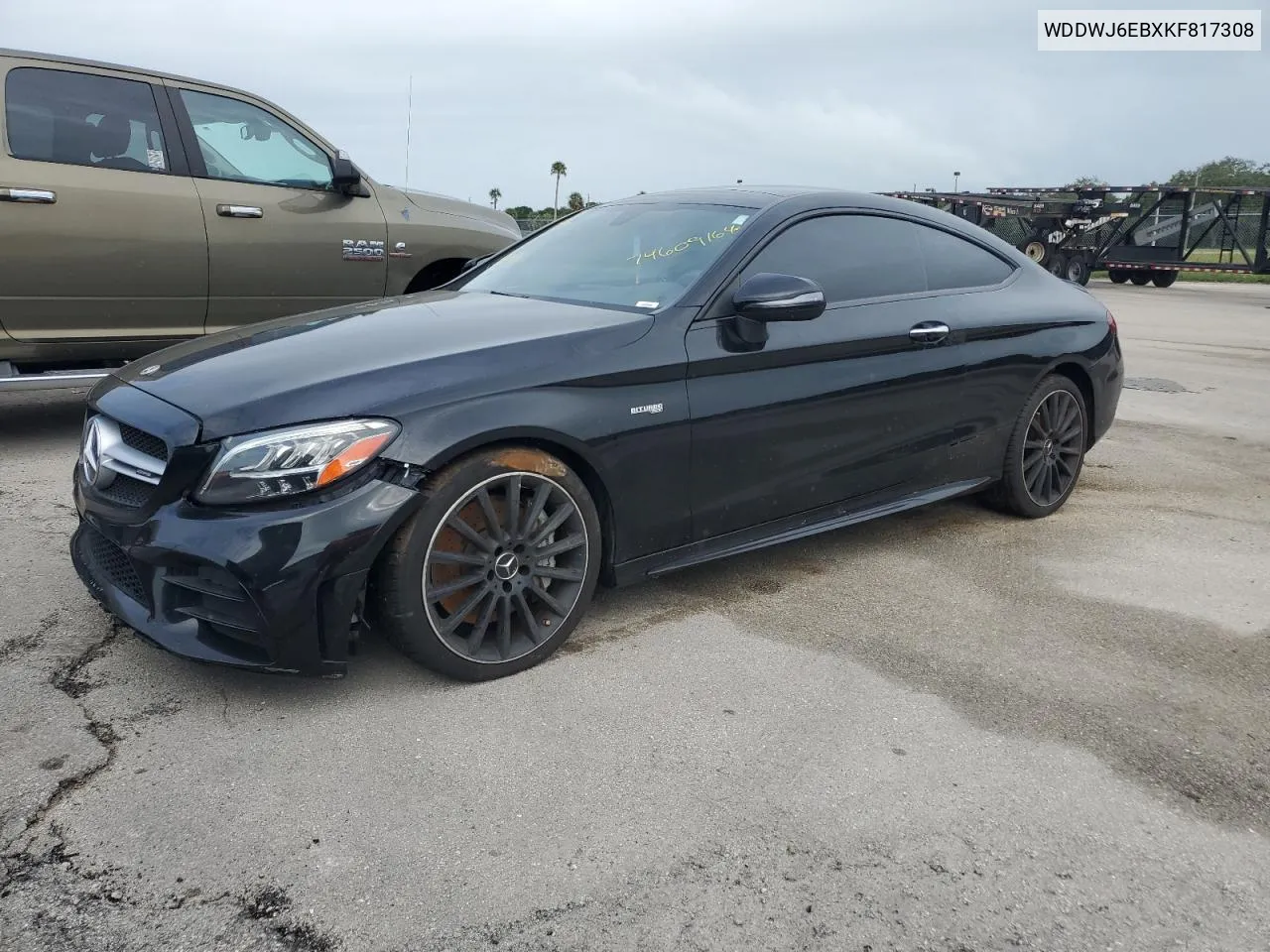 2019 Mercedes-Benz C 43 Amg VIN: WDDWJ6EBXKF817308 Lot: 74609164