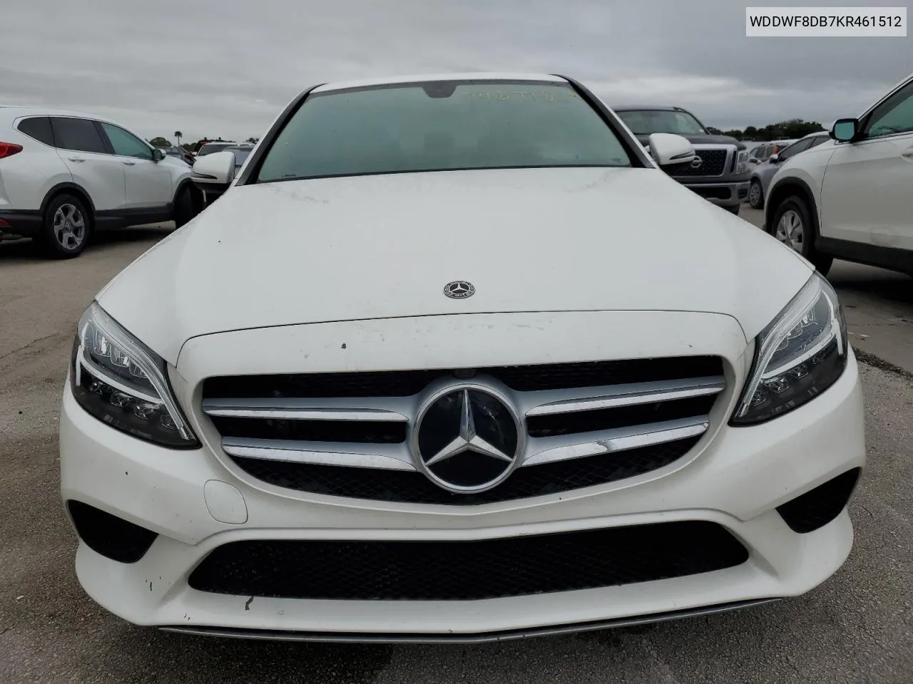 2019 Mercedes-Benz C 300 VIN: WDDWF8DB7KR461512 Lot: 74677864