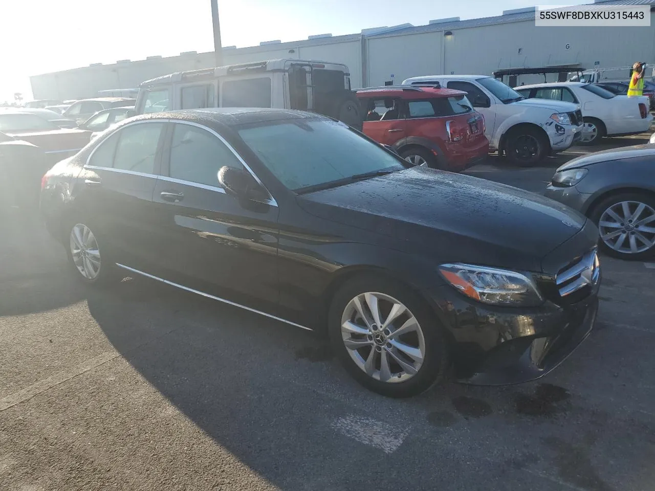 2019 Mercedes-Benz C 300 VIN: 55SWF8DBXKU315443 Lot: 74842464