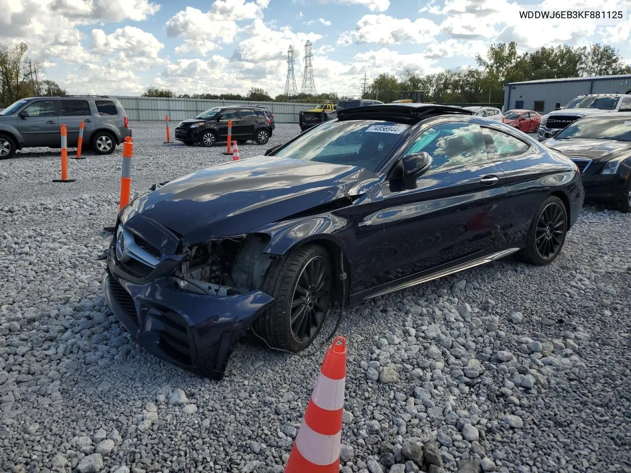 2019 Mercedes-Benz C 43 Amg VIN: WDDWJ6EB3KF881125 Lot: 74856944