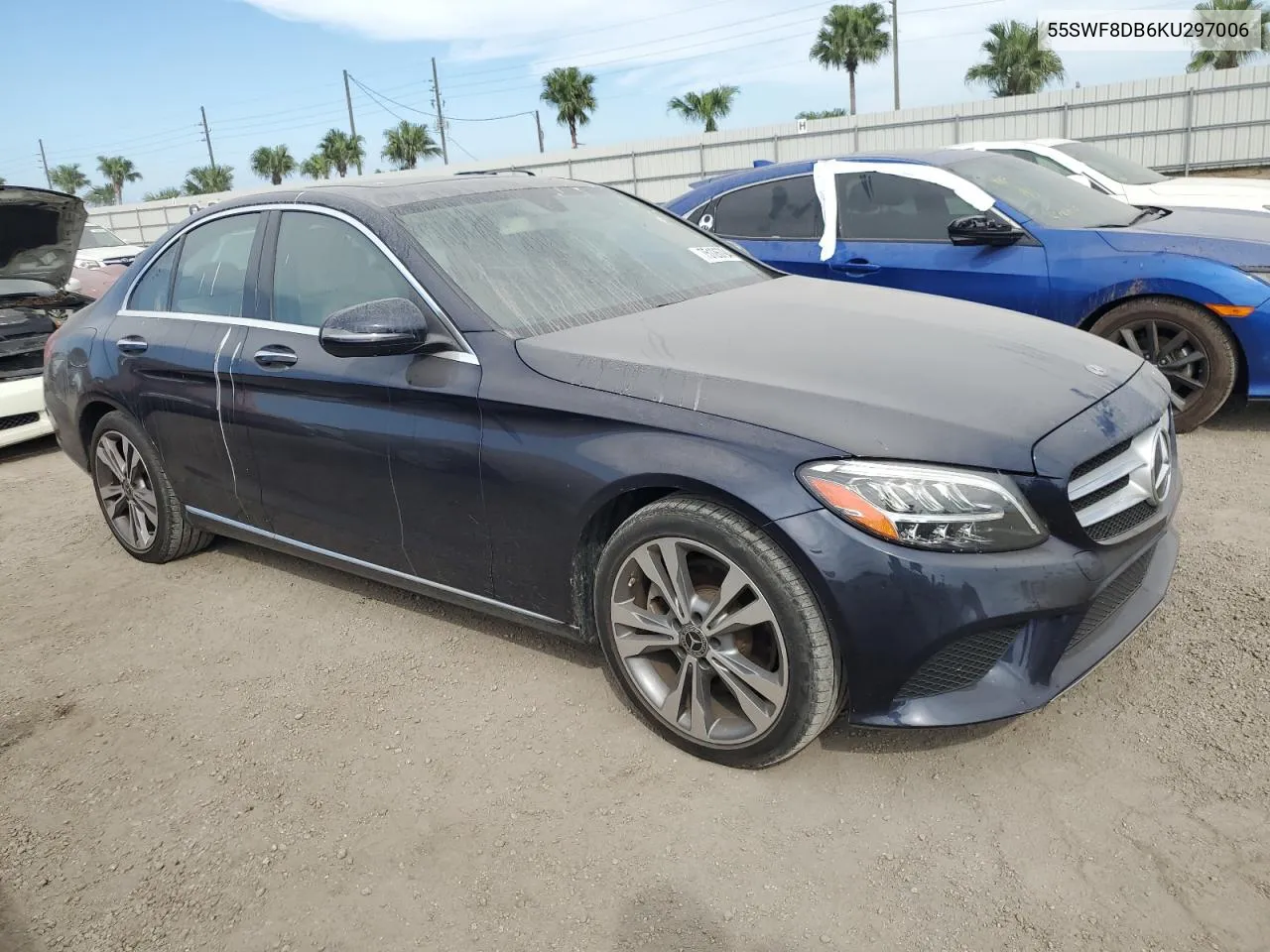 2019 Mercedes-Benz C 300 VIN: 55SWF8DB6KU297006 Lot: 75126794