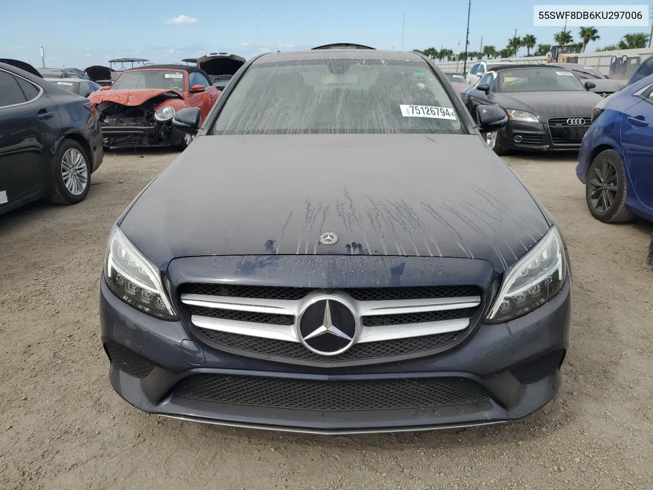 2019 Mercedes-Benz C 300 VIN: 55SWF8DB6KU297006 Lot: 75126794