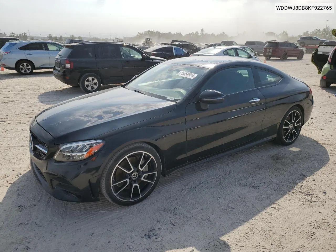 2019 Mercedes-Benz C 300 VIN: WDDWJ8DB8KF922765 Lot: 75459514