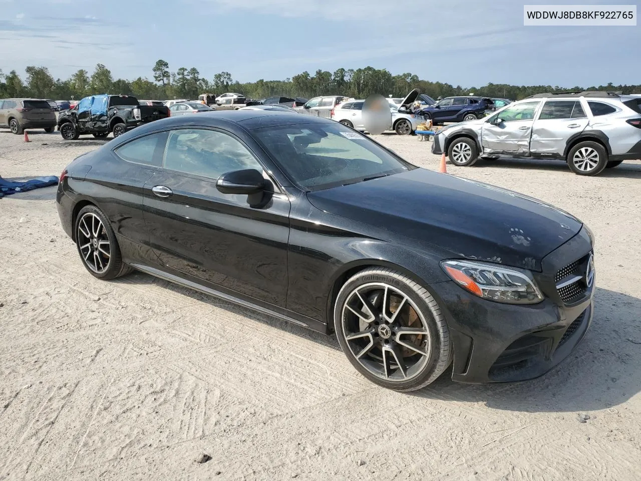 2019 Mercedes-Benz C 300 VIN: WDDWJ8DB8KF922765 Lot: 75459514