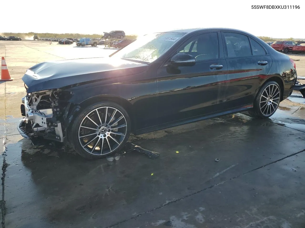 2019 Mercedes-Benz C 300 VIN: 55SWF8DBXKU311196 Lot: 75881944