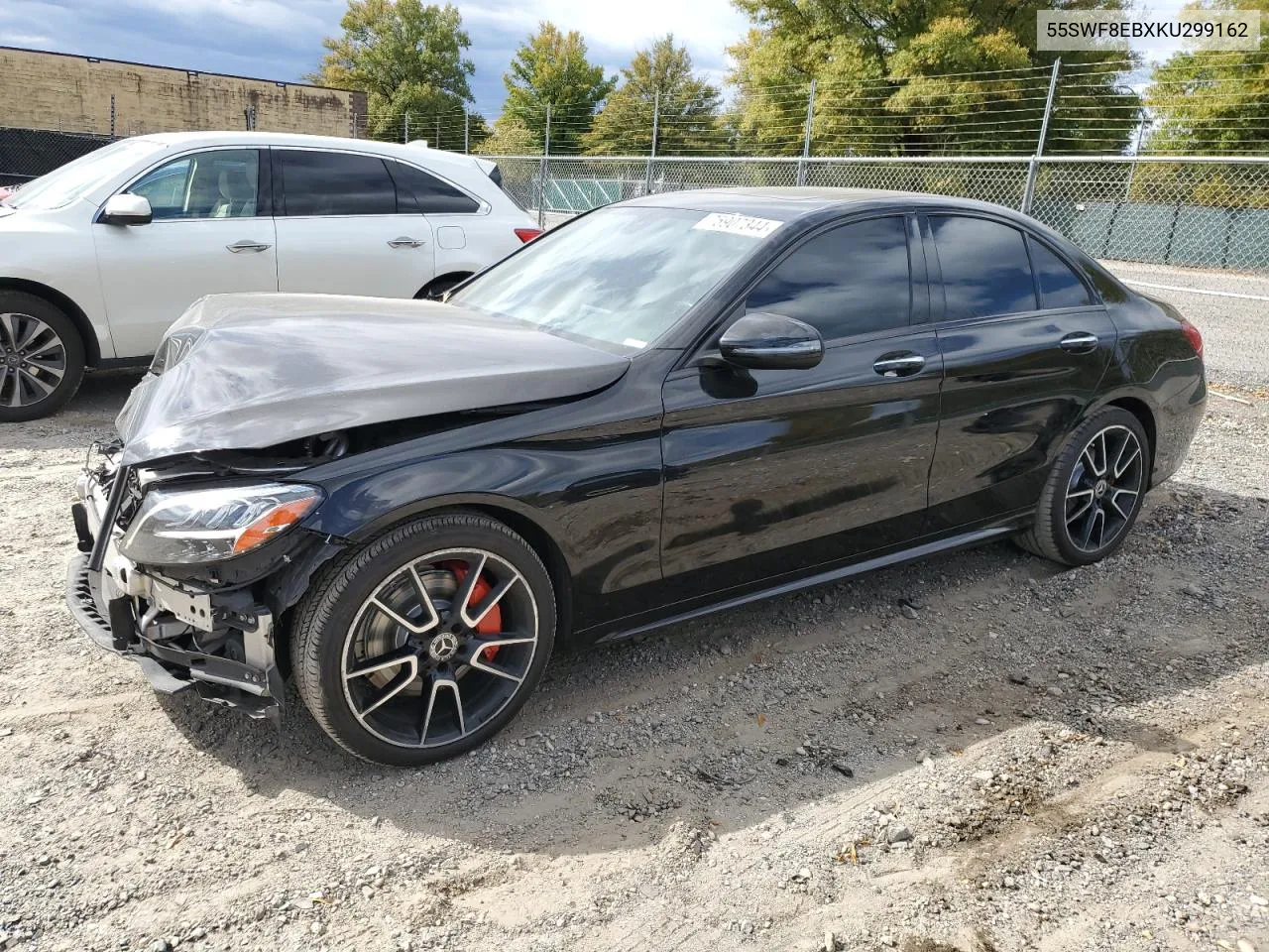 2019 Mercedes-Benz C 300 4Matic VIN: 55SWF8EBXKU299162 Lot: 75907344