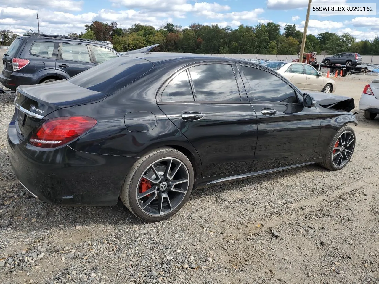 2019 Mercedes-Benz C 300 4Matic VIN: 55SWF8EBXKU299162 Lot: 75907344