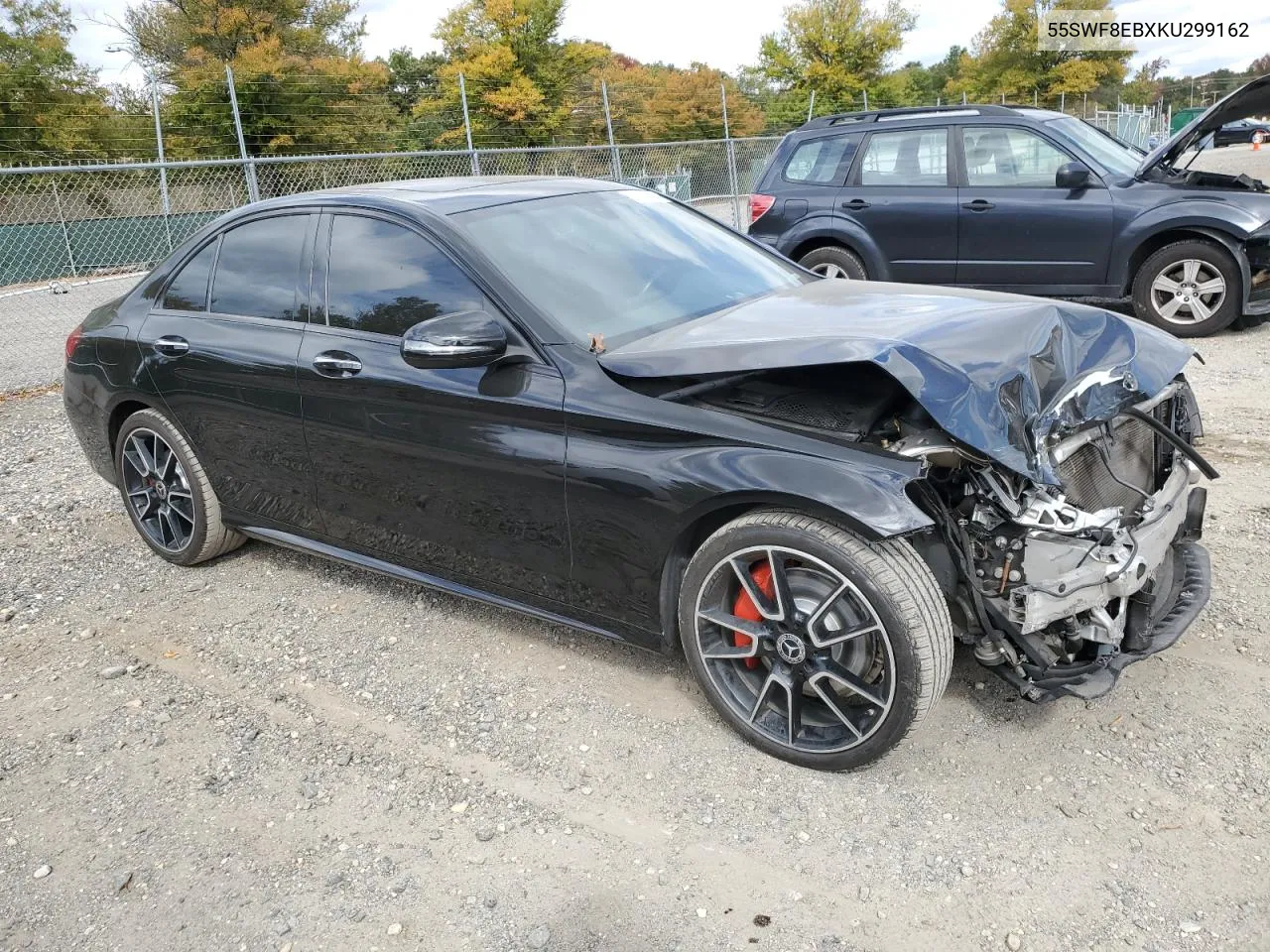 2019 Mercedes-Benz C 300 4Matic VIN: 55SWF8EBXKU299162 Lot: 75907344