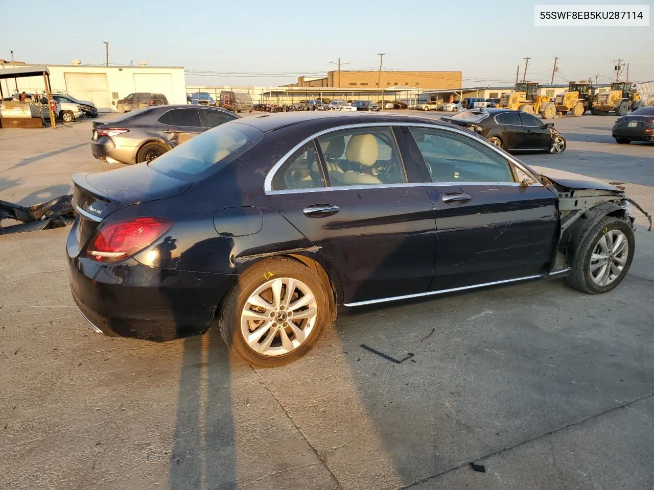 2019 Mercedes-Benz C 300 4Matic VIN: 55SWF8EB5KU287114 Lot: 75952734