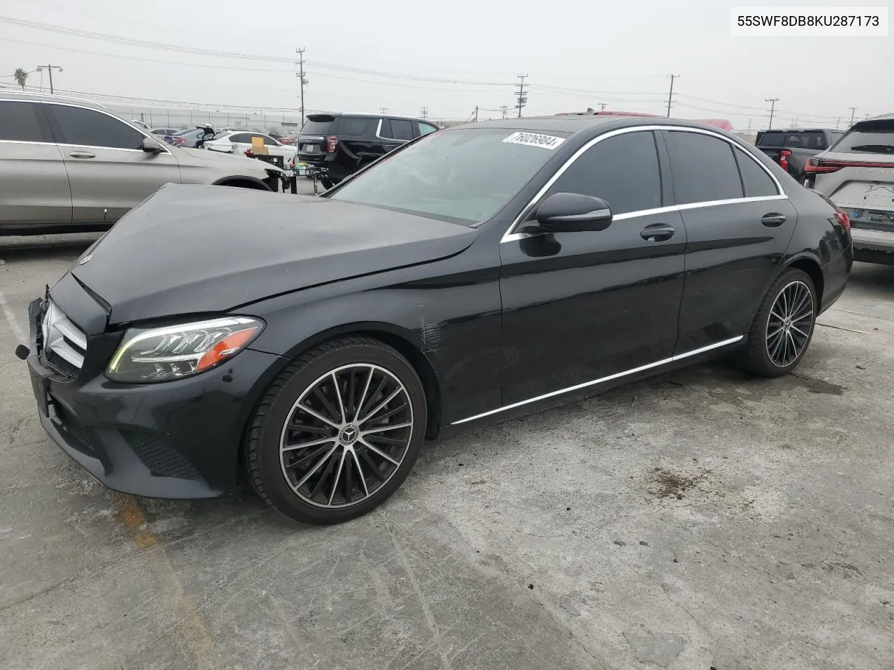 2019 Mercedes-Benz C 300 VIN: 55SWF8DB8KU287173 Lot: 76026984