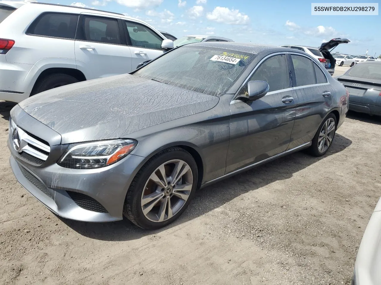 2019 Mercedes-Benz C 300 VIN: 55SWF8DB2KU298279 Lot: 76134654