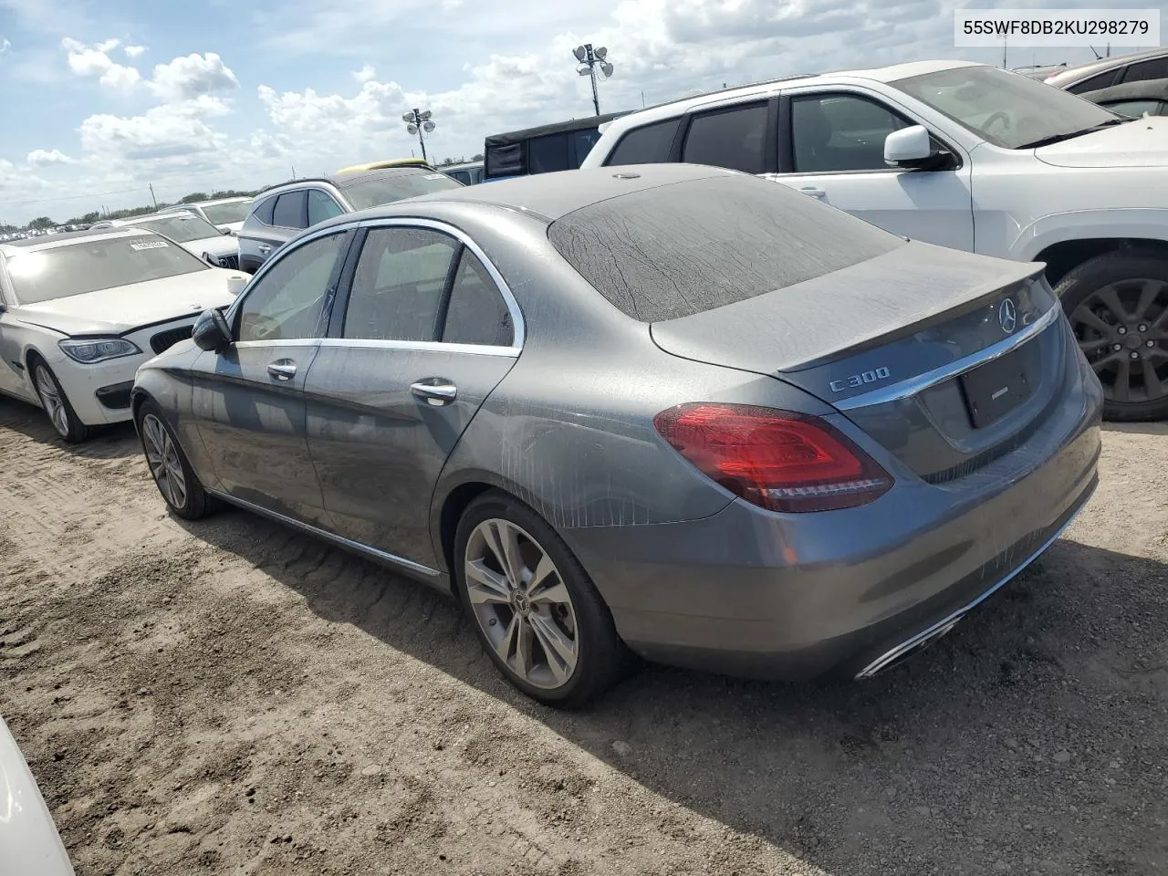 2019 Mercedes-Benz C 300 VIN: 55SWF8DB2KU298279 Lot: 76134654