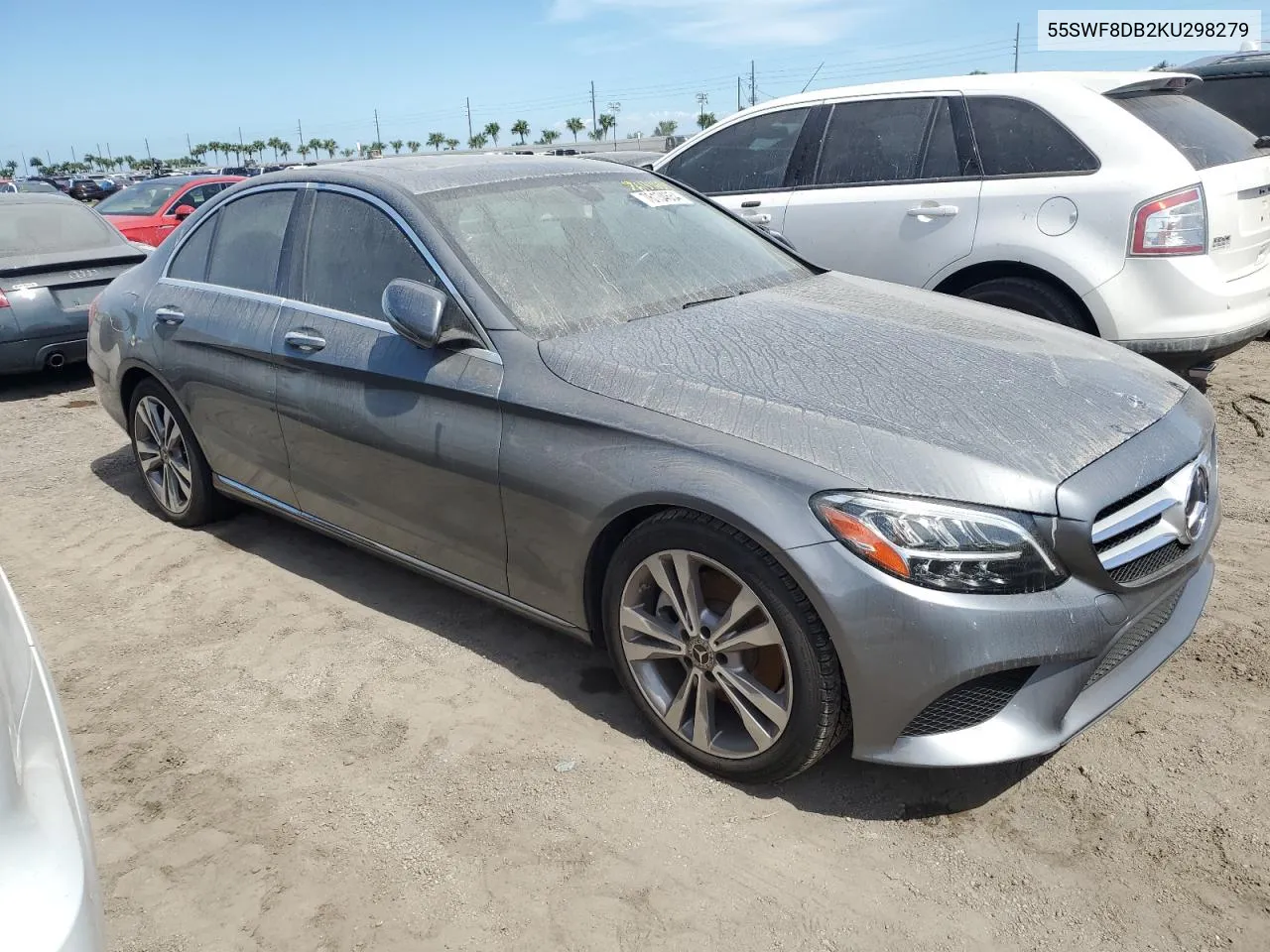 2019 Mercedes-Benz C 300 VIN: 55SWF8DB2KU298279 Lot: 76134654