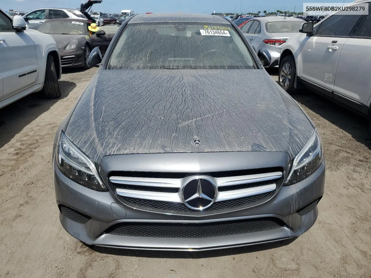 2019 Mercedes-Benz C 300 VIN: 55SWF8DB2KU298279 Lot: 76134654