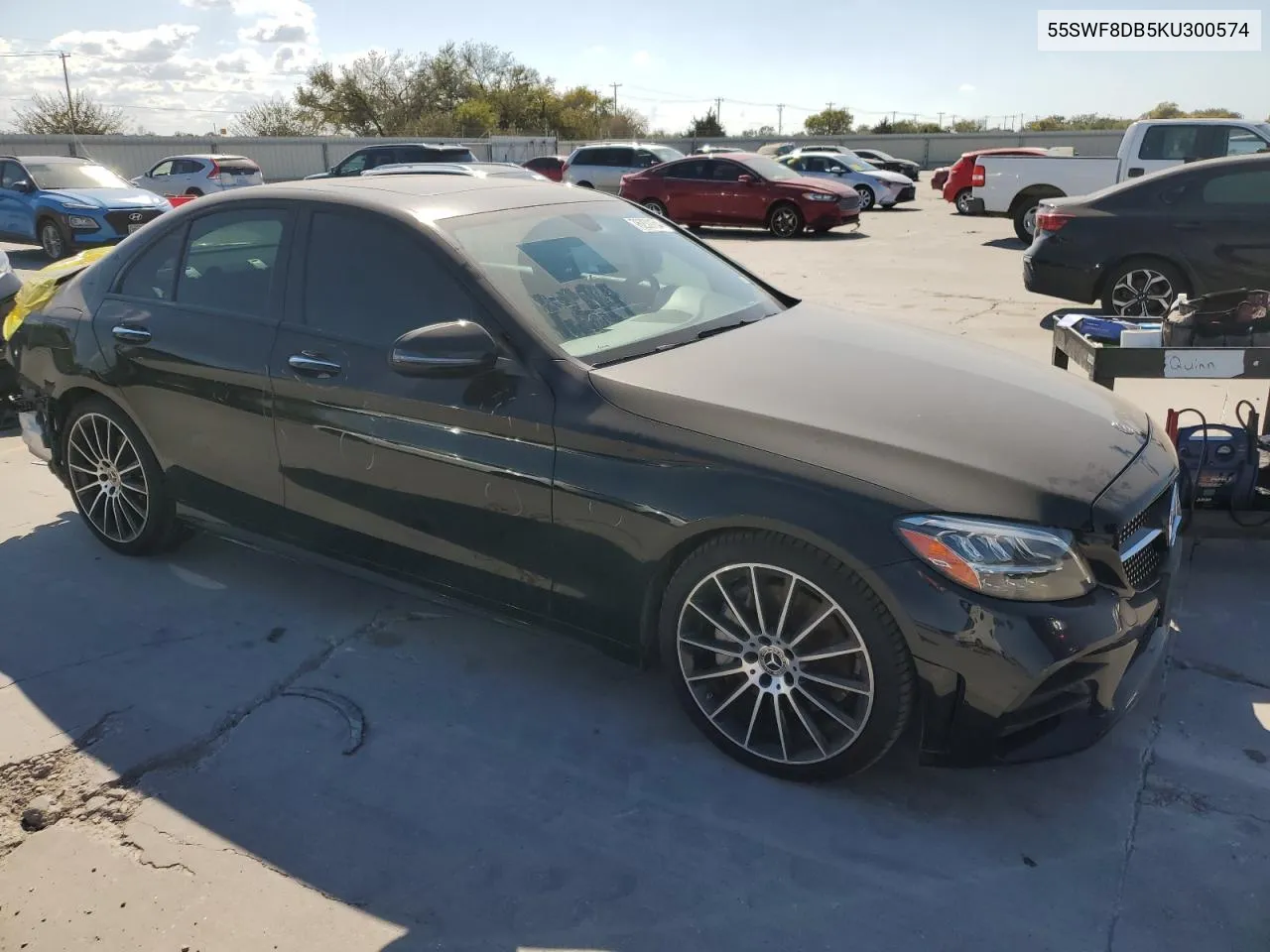 2019 Mercedes-Benz C 300 VIN: 55SWF8DB5KU300574 Lot: 76230154